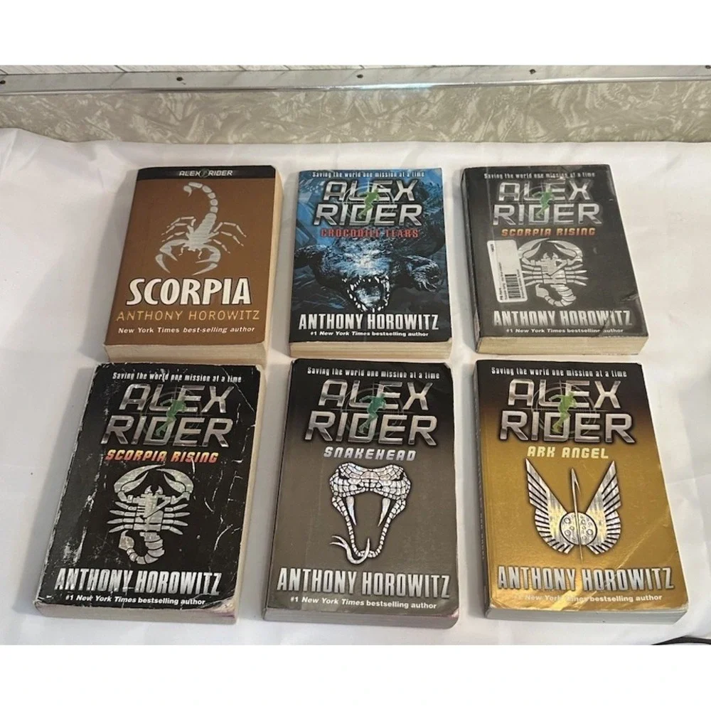 Alex Rider Books By Anthony Horowitz See Attached Picture For Titles LOT OF 8